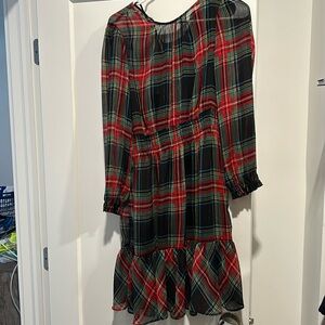 Medium J Crew plaid dress